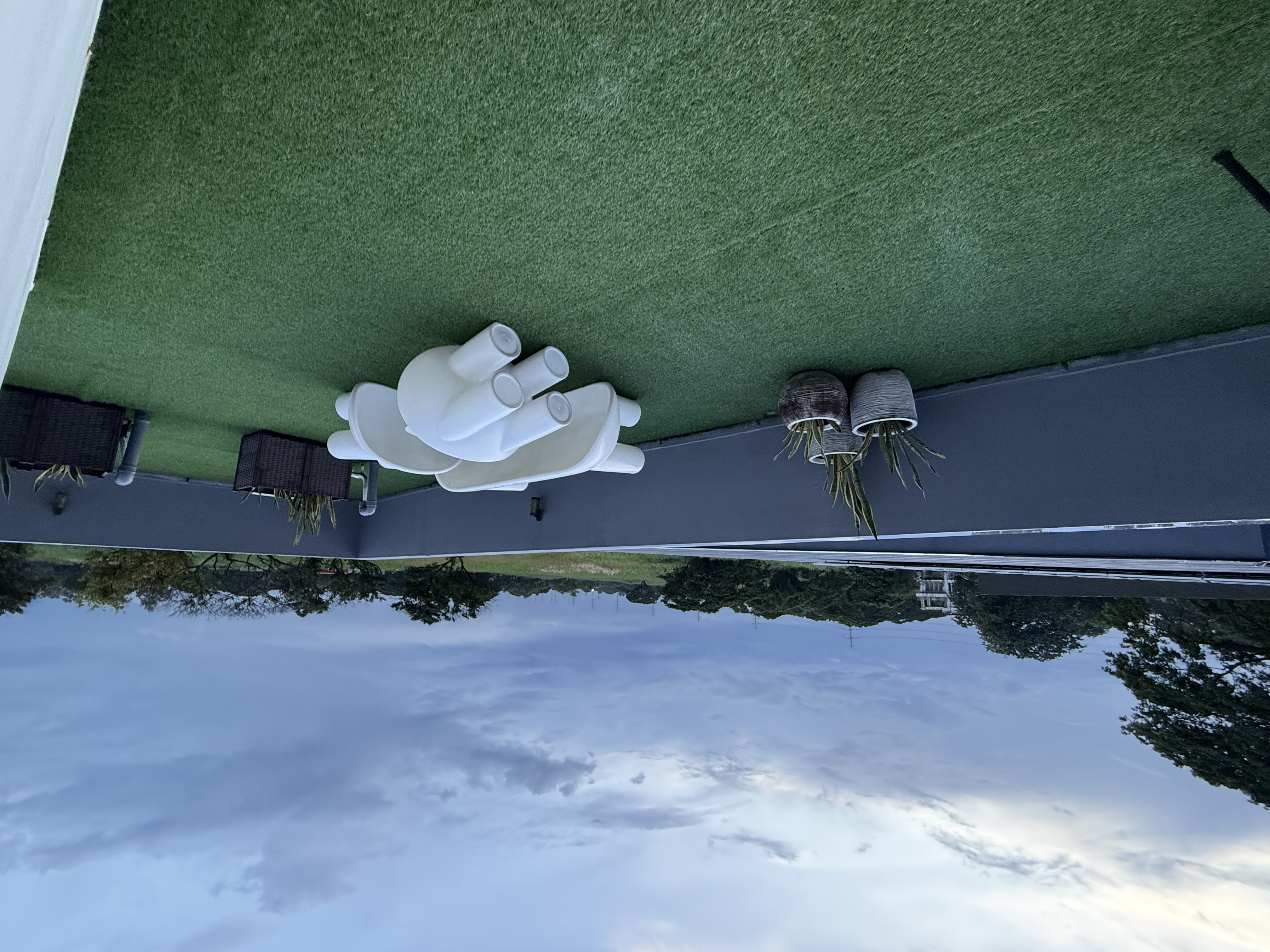 The outdoor terrace